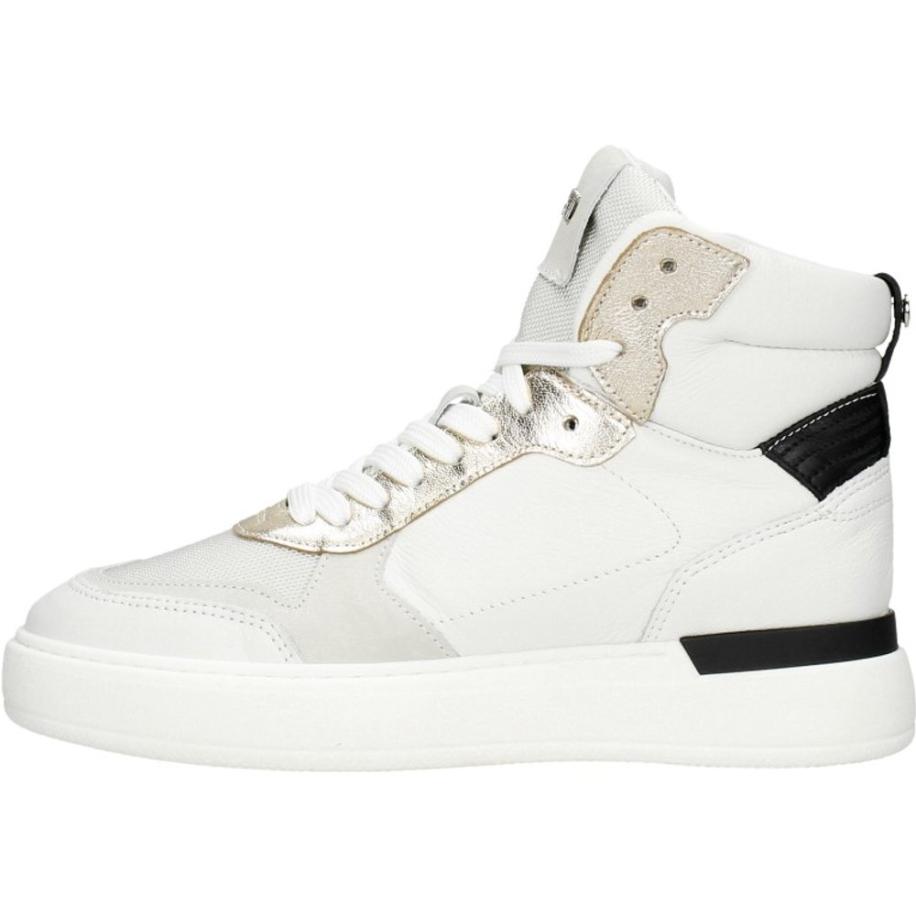 Red Rag - Women High Top Sneaker Wit