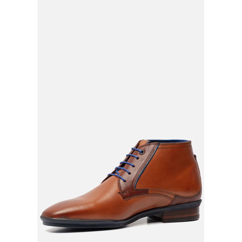 Floris van Bommel Veterschoenen cognac Leer 390304 Bruin