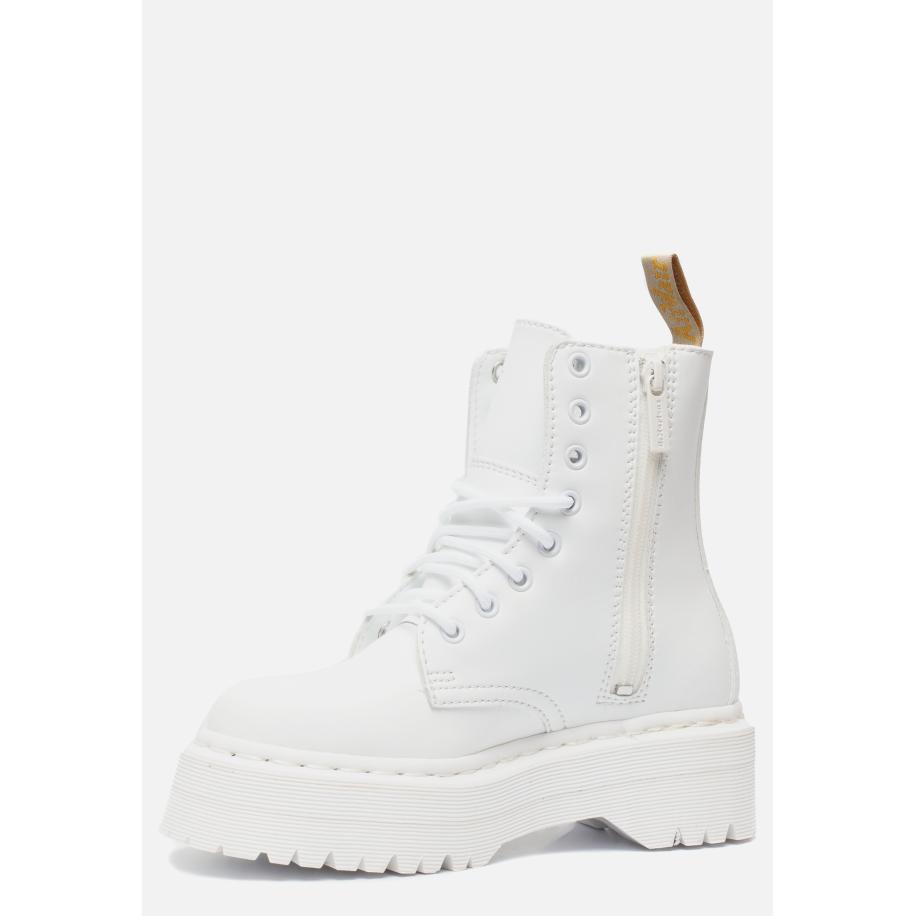 Dr. Martens Jadon Veterboots wit Pu Wit