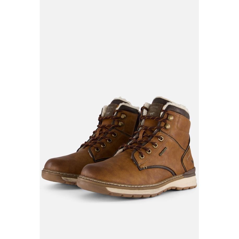 Mustang Veterboots cognac Synthetisch Bruin