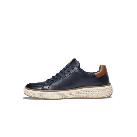 Cole Haan Cole Haan Veterschoen GrandPrø Court Skyweave donkerblauw / bruin
