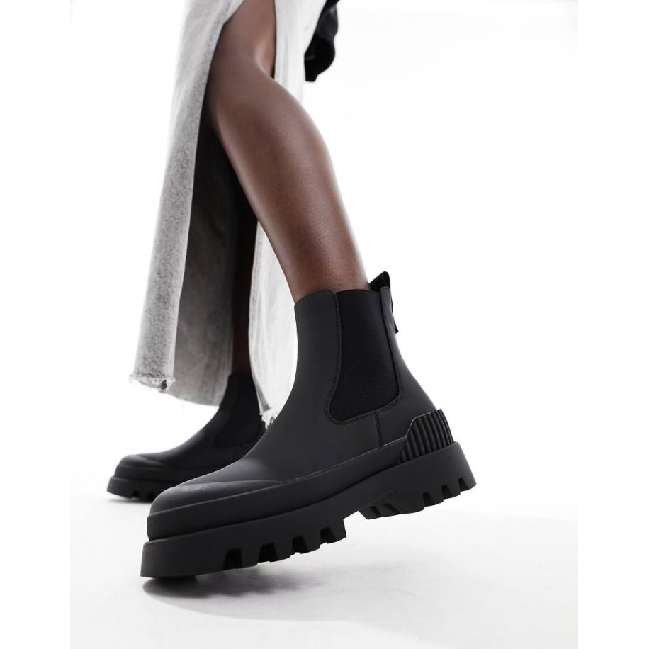 ONLY Waterbestendige laarzen met dikke plateauzool in zwart Zwart