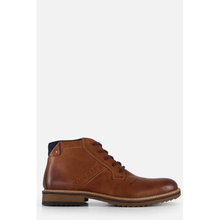 Bugatti Baldor Veterboots cognac Leer Bruin