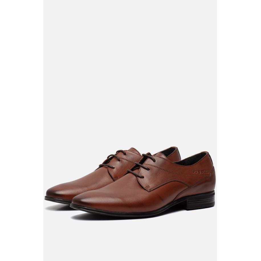 Bugatti Mevit Veterschoenen cognac Leer Bruin
