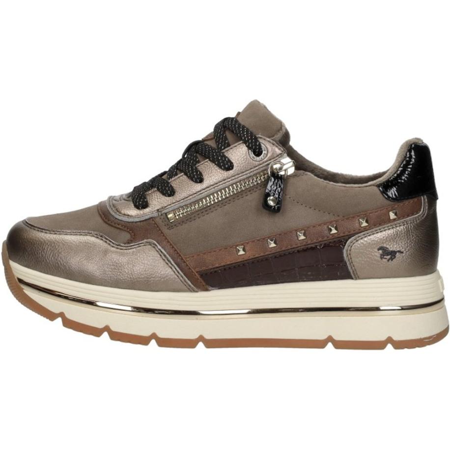 Mustang MUSTANG Sportieve veterschoen Mustang taupe / bordeaux / zwart -