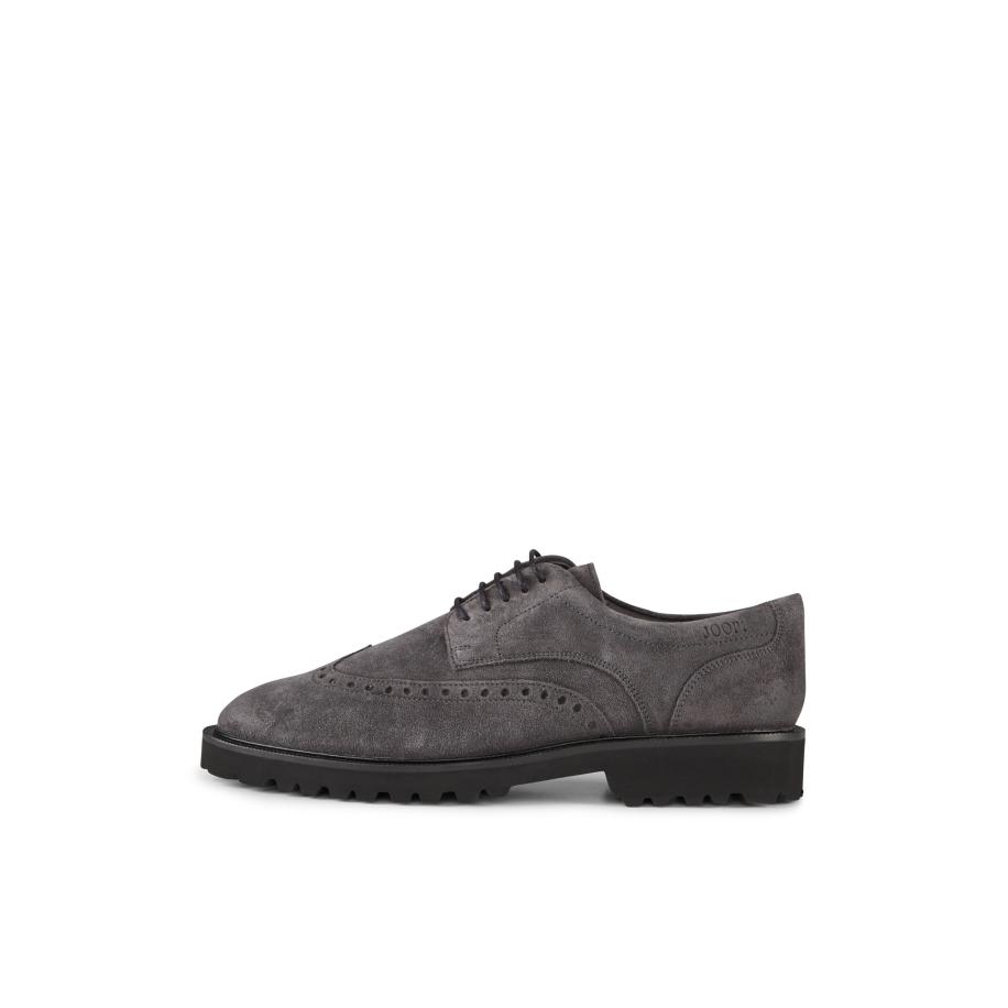 JOOP! JOOP! Veterschoen Velluto New Danilo donkergrijs -