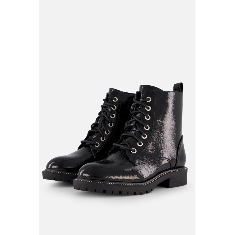 Cellini Veterboots zwart Lak Zwart