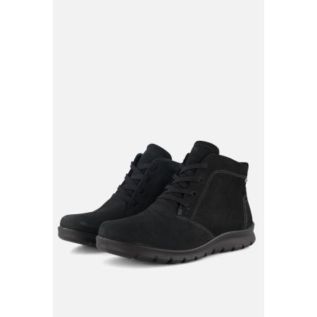 Ecco Babett Veterboots zwart Nubuck