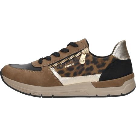 Rieker - Sneakers Laag Middel Bruin