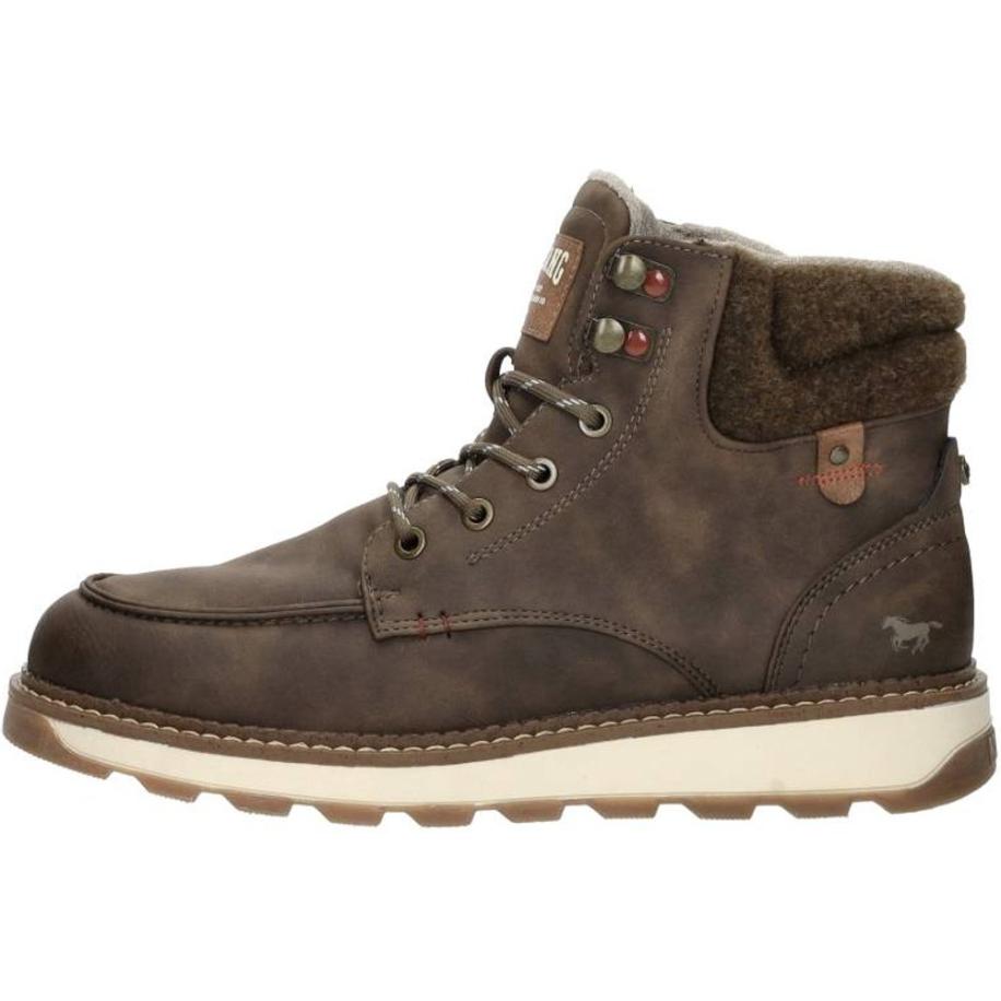 Mustang - Veterschoenen Hoog Bruin