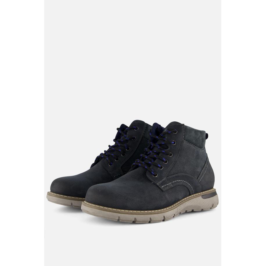 Outfielder Veterboots blauw Nubuck Blauw