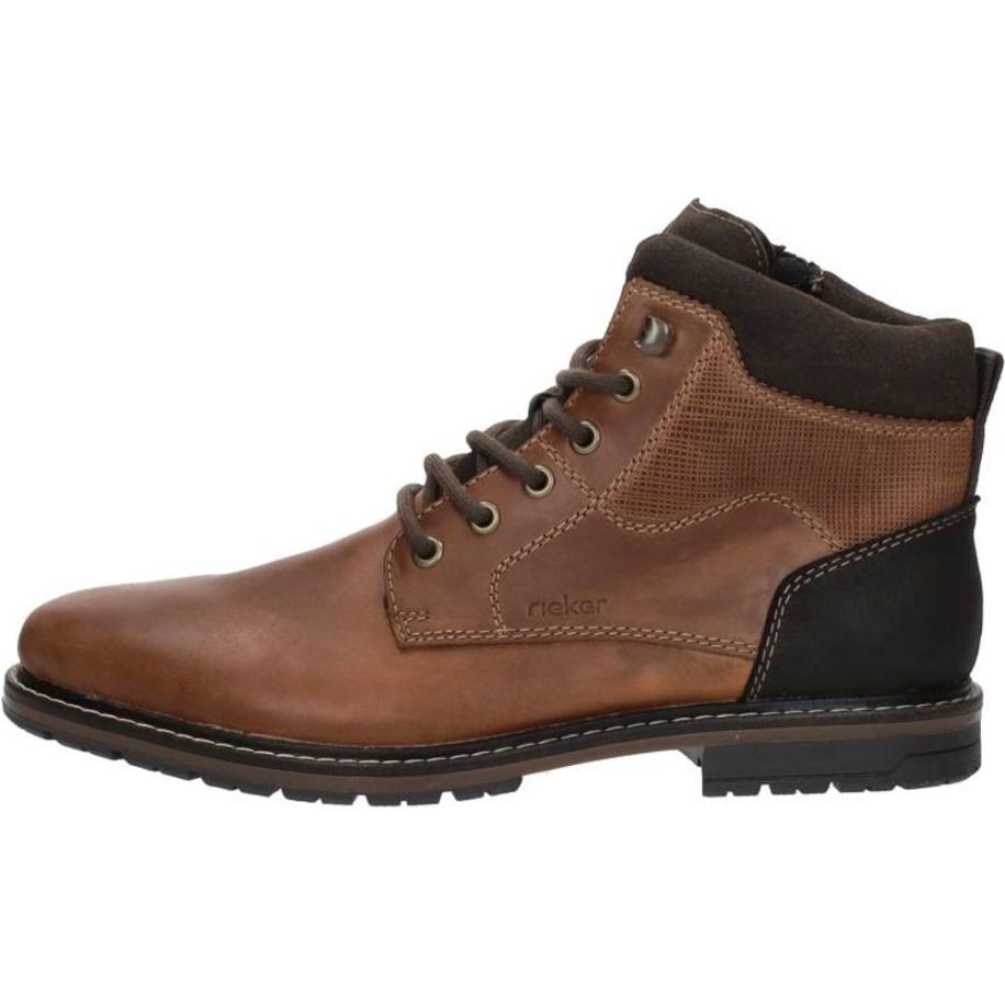 Rieker - Veterschoenen Hoog Bruin