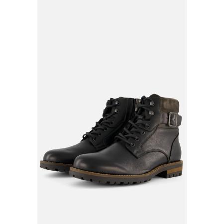 Outfielder Veterboots zwart Leer