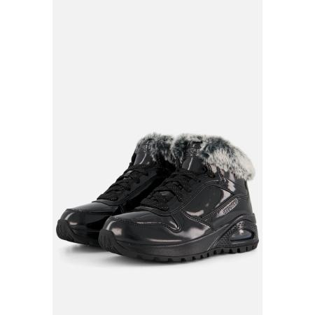 Skechers Uno Rugged Veterboots zwart lak