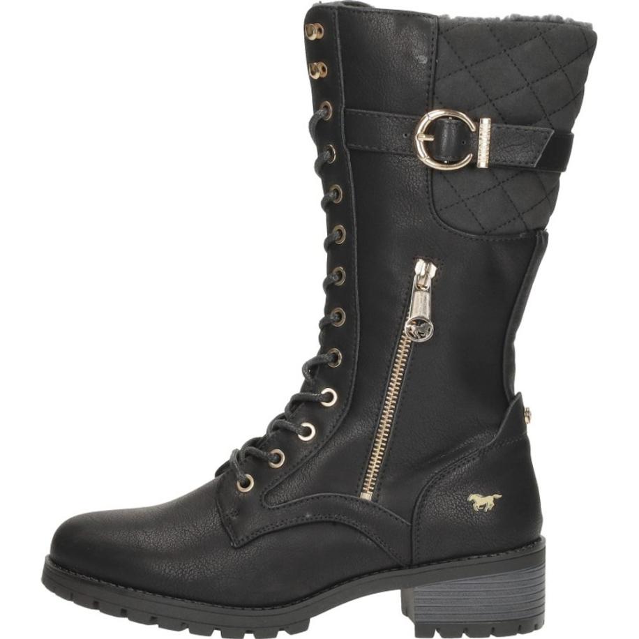 Mustang - Veterschoenen Hoog Zwart