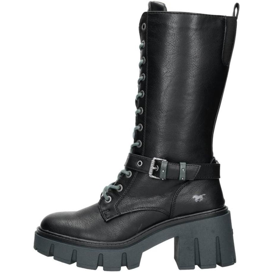 Mustang - Veterschoenen Hoog Zwart