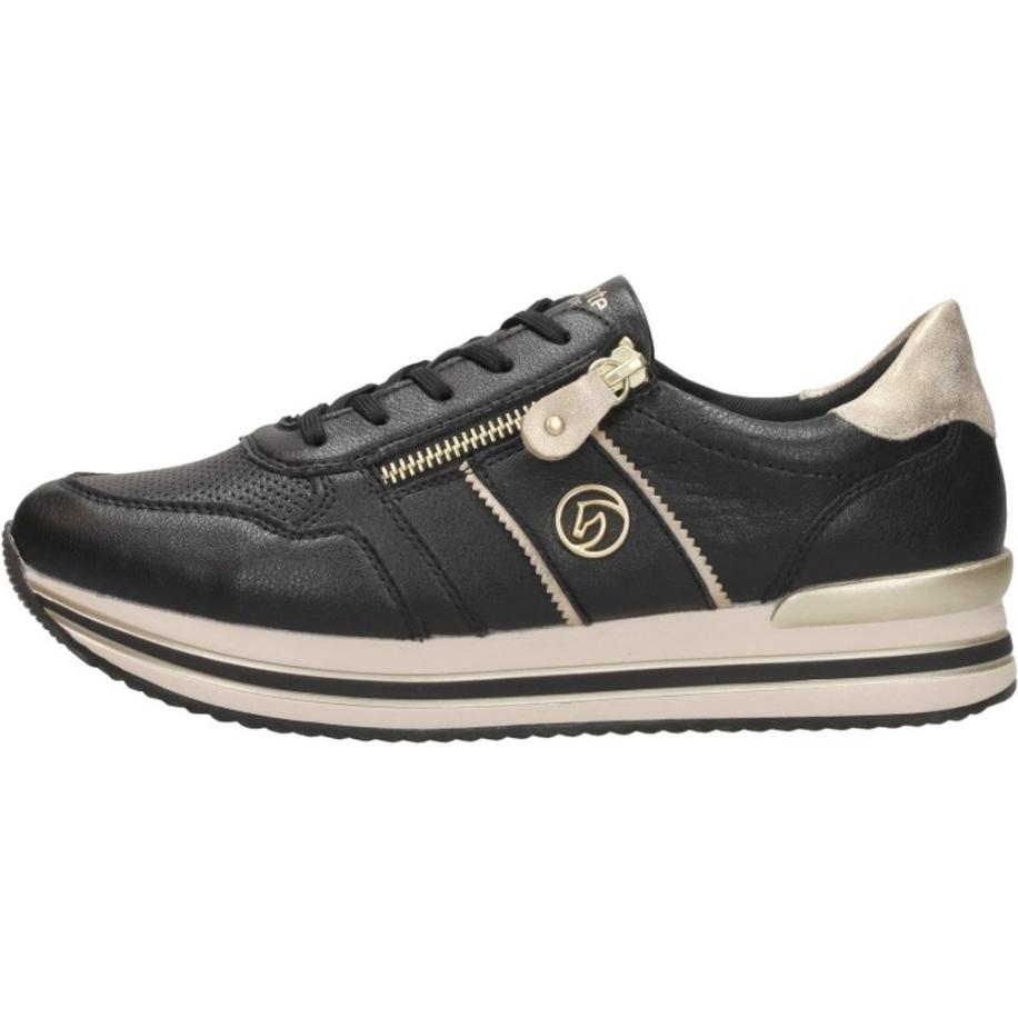 Remonte - Sneakers Laag Zwart