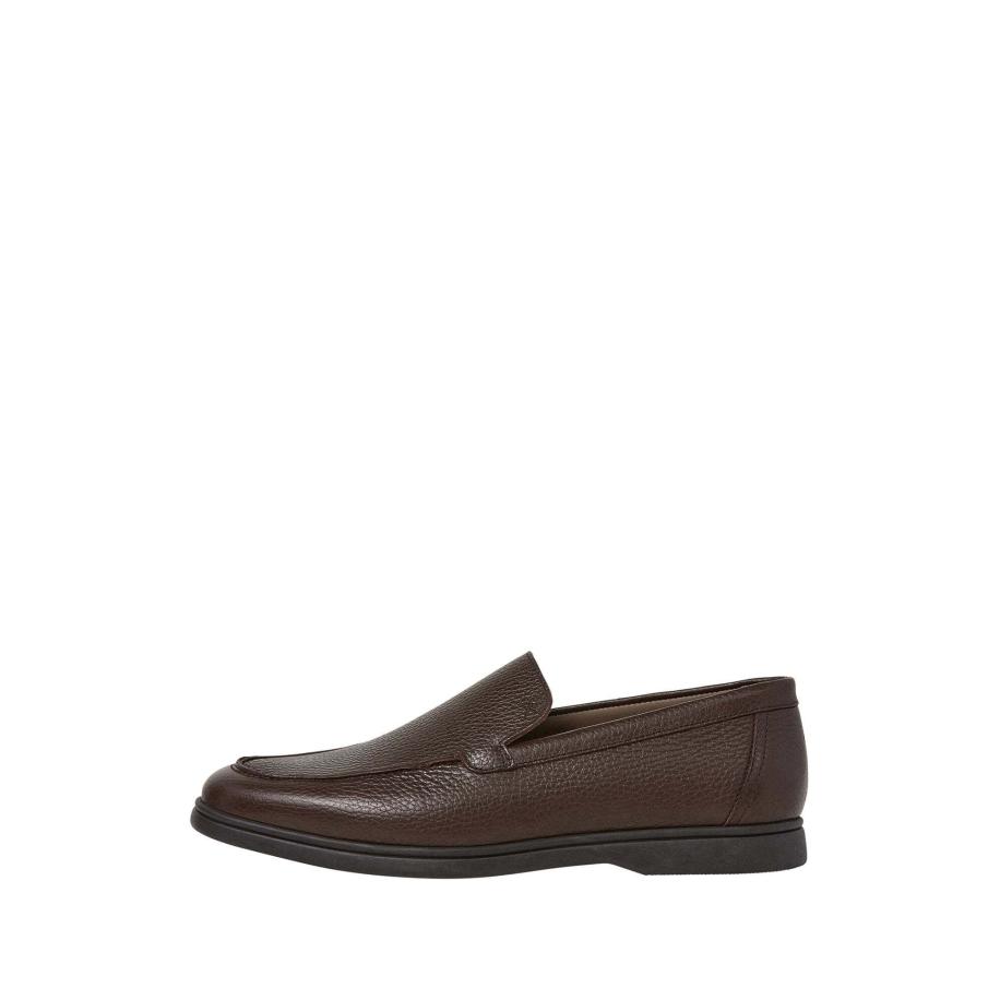 Hackett London Hackett London Mocassins Martin Pebble donkerbruin -