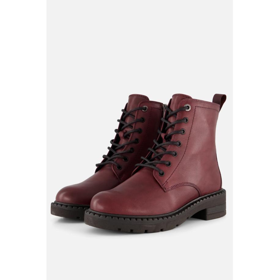Marco Tozzi Veterboots bordeaux Synthetisch Rood