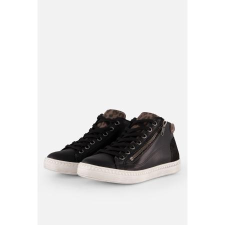 Aqa Veterboots zwart Leer