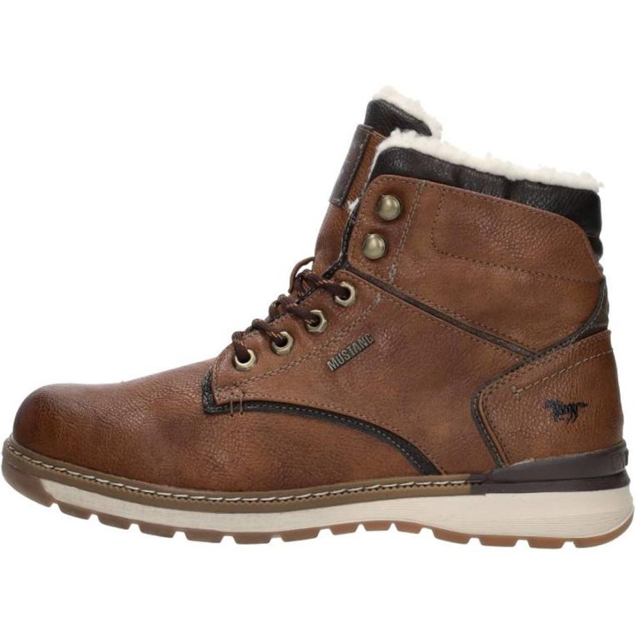 Mustang - Veterschoenen Hoog Bruin