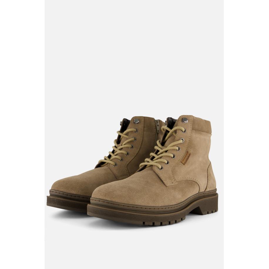 Vertice Veterschoenen taupe Suede Bruin