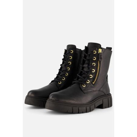 Feyn Paige29 Veterboots zwart Leer