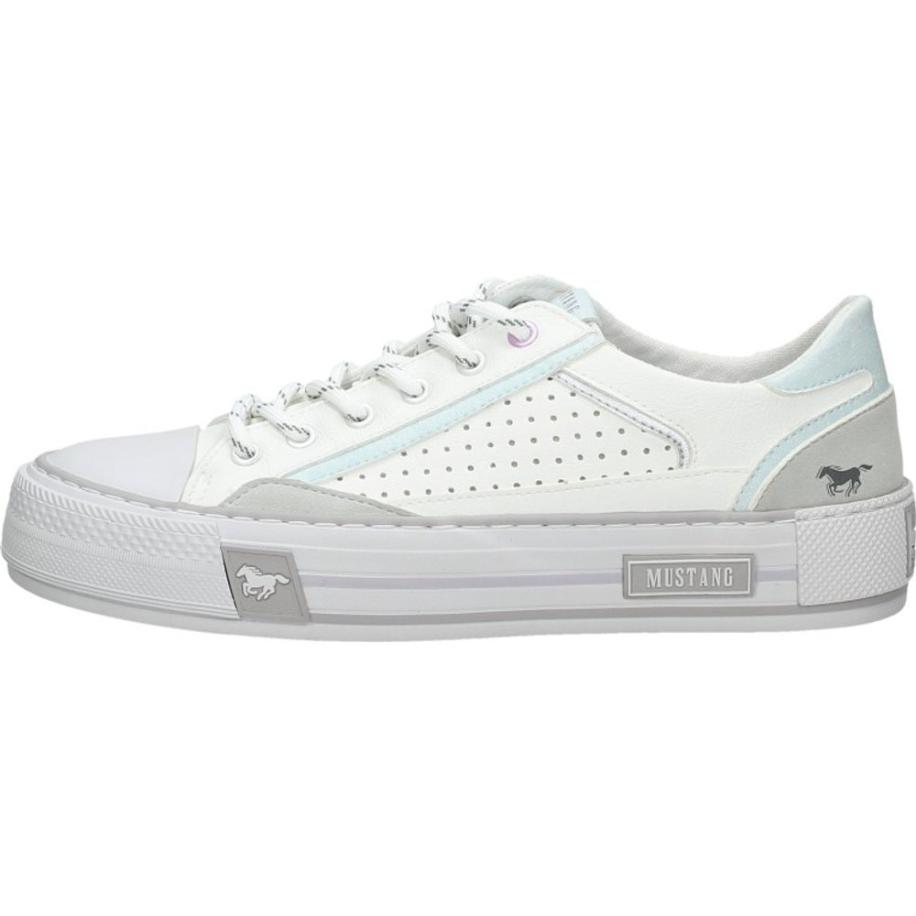 Mustang - Veterschoenen Laag Wit
