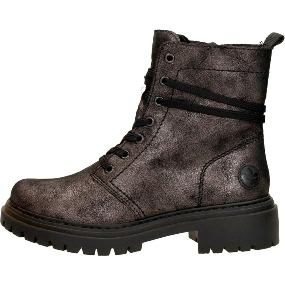 Rieker - Veterschoenen Hoog Brons