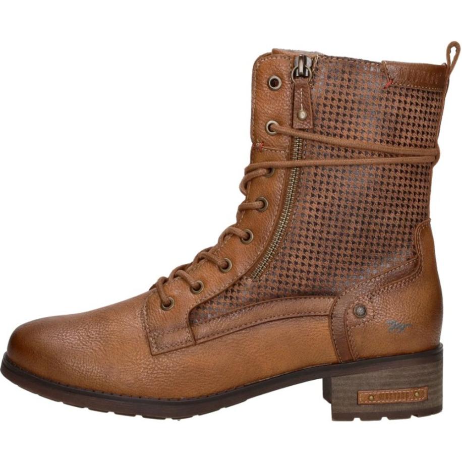 Mustang - Veterschoenen Hoog Bruin