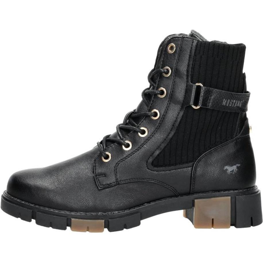 Mustang - Veterschoenen Hoog Zwart