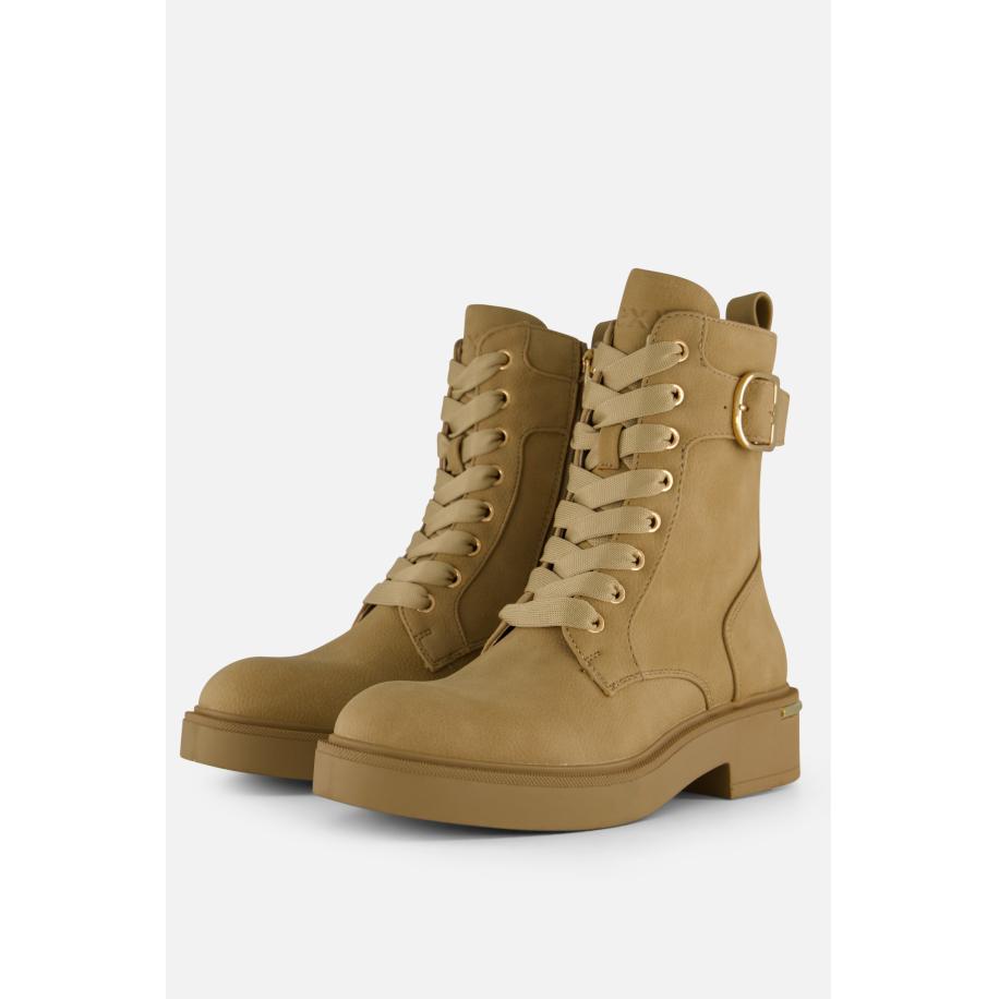 Mexx Premium Kasia veterboots beige Bruin
