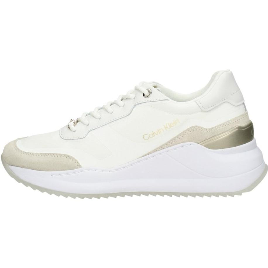 Calvin Klein - Internal Wedge Lace Up-nylon Mix Wit