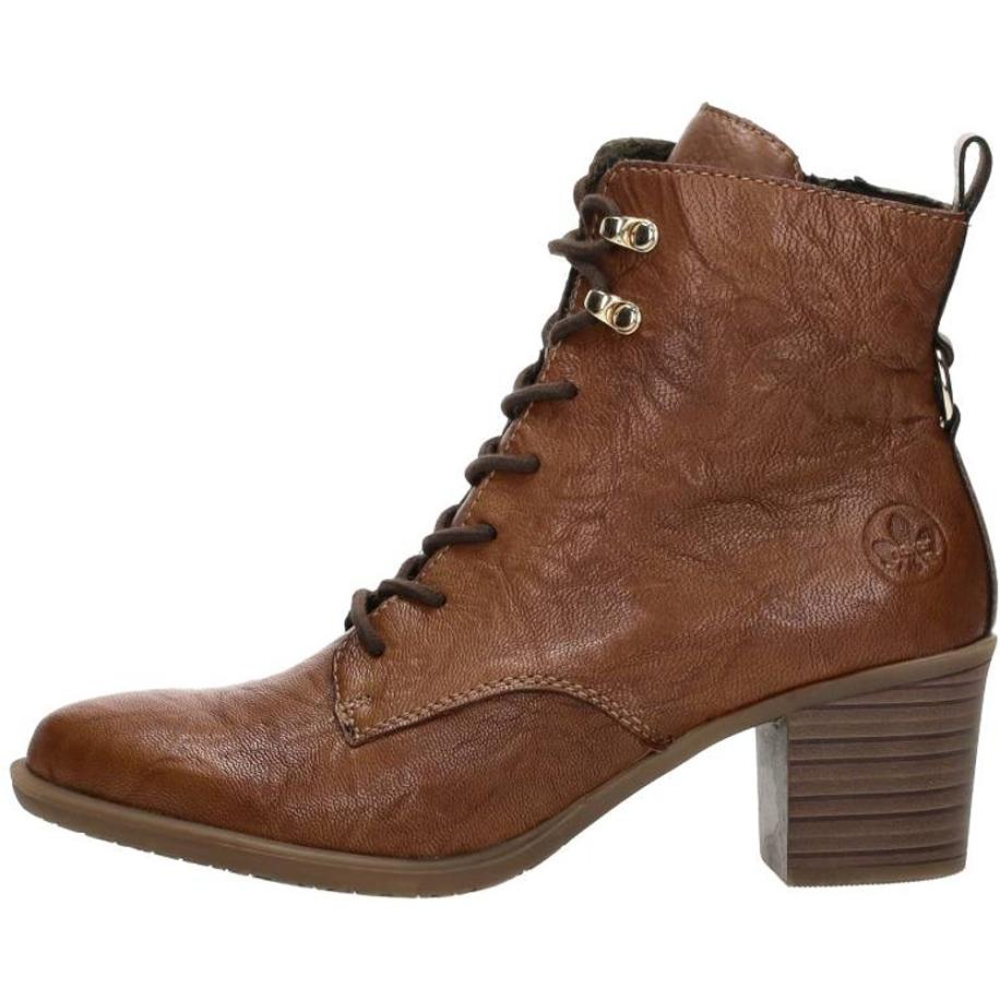 Rieker - Veterschoenen Hak Bruin