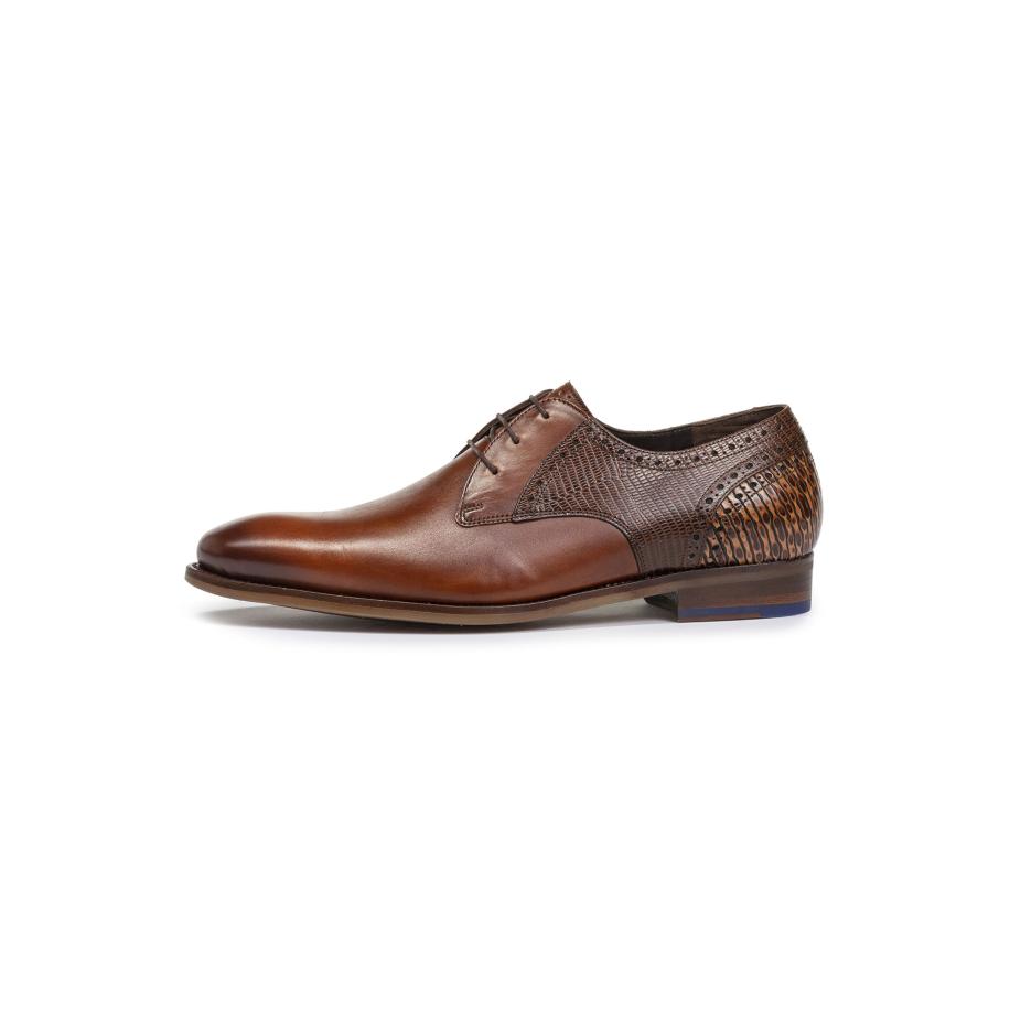 Floris van Bommel Floris van Bommel Veterschoen De Stapper 39 cognac -