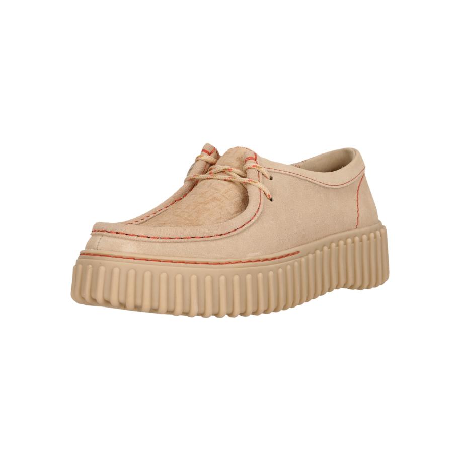 Clarks CLARKS Veterschoen Torhill Bee beige -