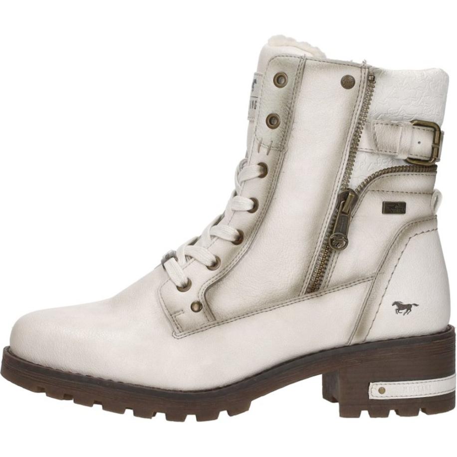 Mustang - Veterschoenen Hoog Wit