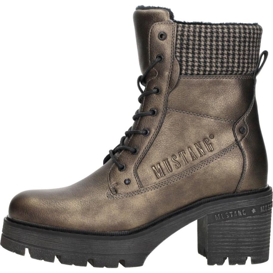Mustang - Veterschoenen Hak Goud