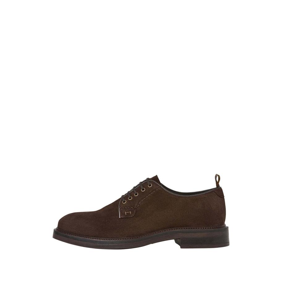 Hackett London Veterschoen donkerbruin Bruin