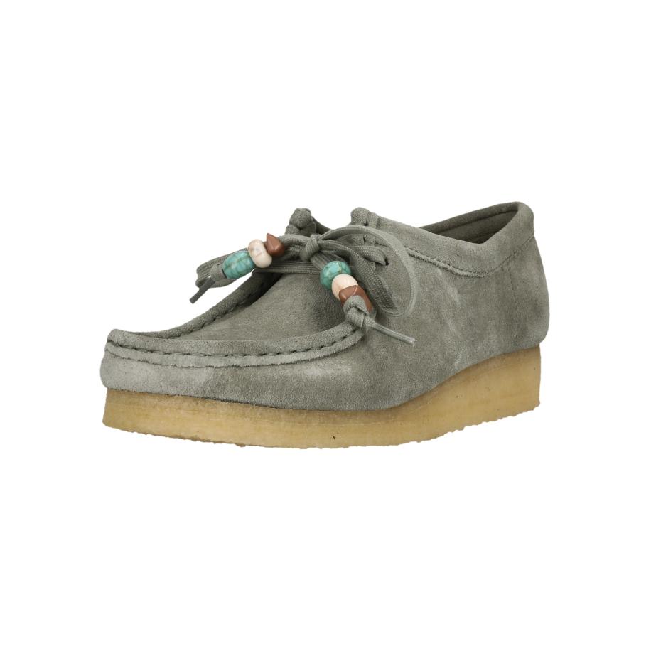 Clarks CLARKS Veterschoen Wallabee grijs -