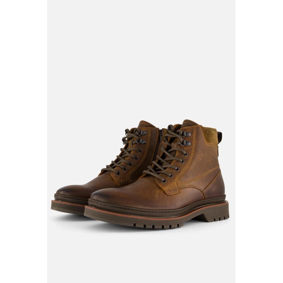 Outfielder Veterschoenen cognac Leer Bruin