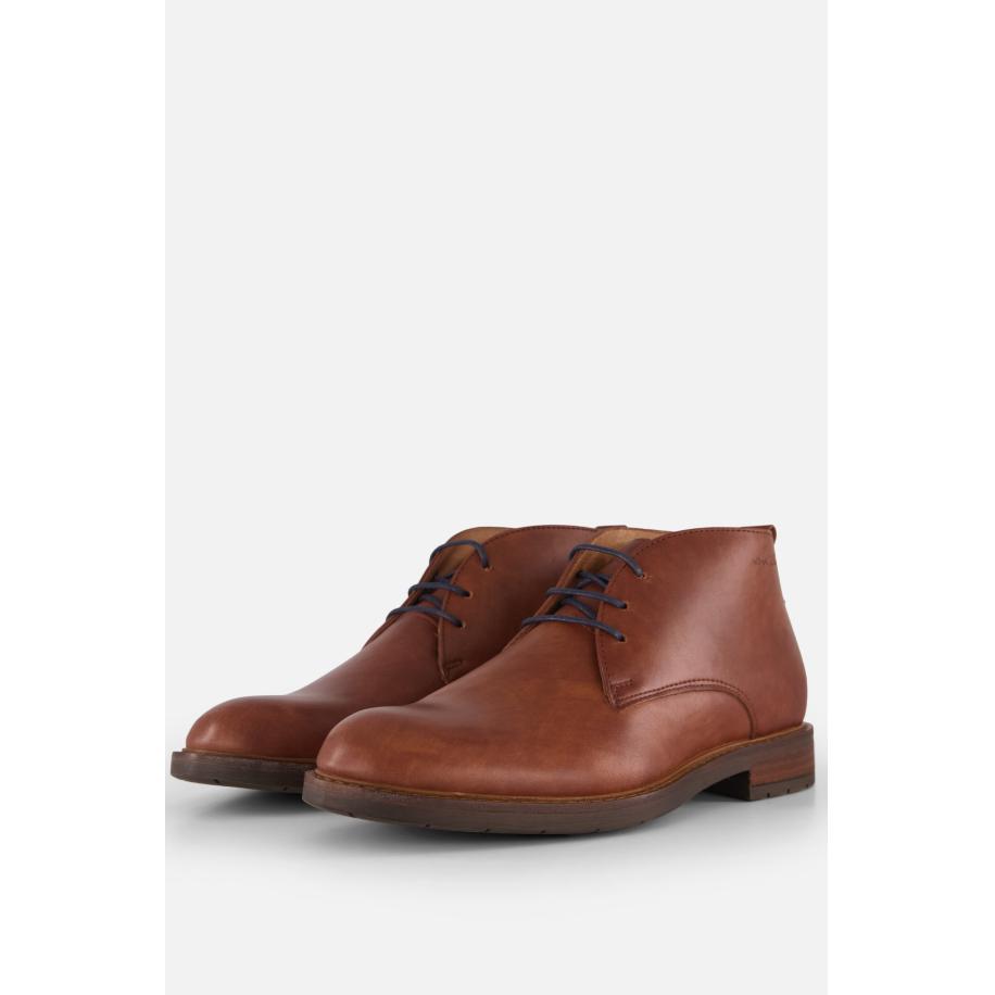 Van Lier Veterschoenen cognac Leer Bruin