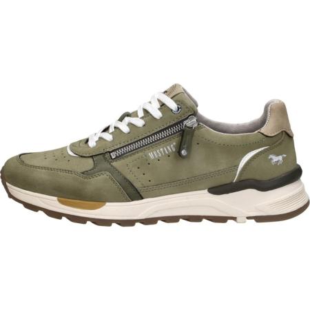 Mustang Sneakers groen Synthetisch