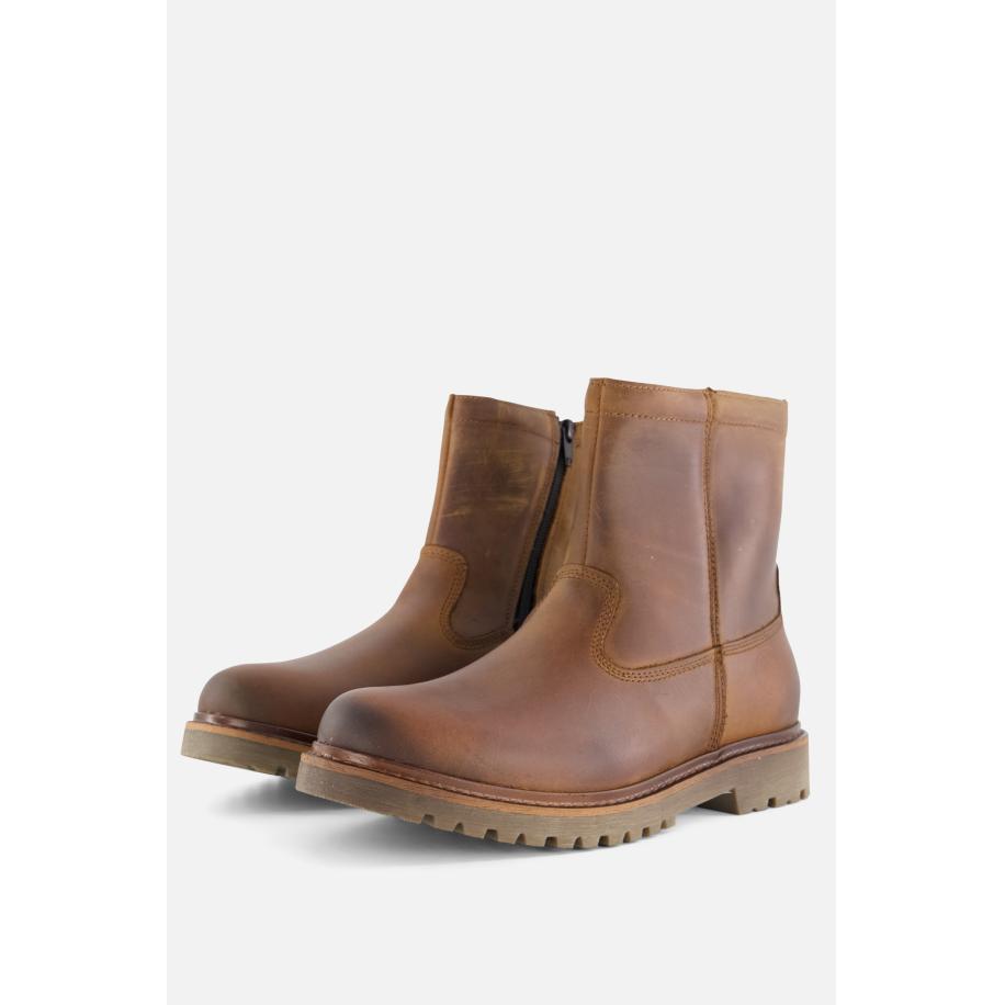 Outfielder Boots cognac Leer Bruin