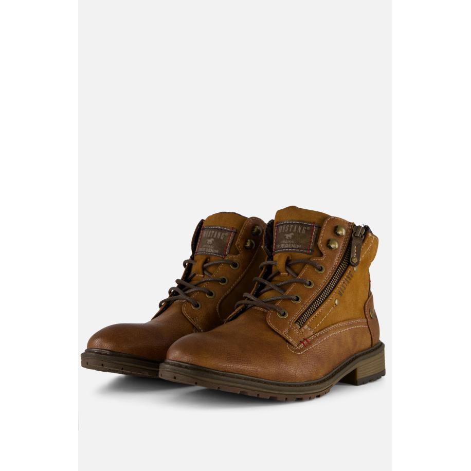 Mustang Veterboots cognac Synthetisch Bruin