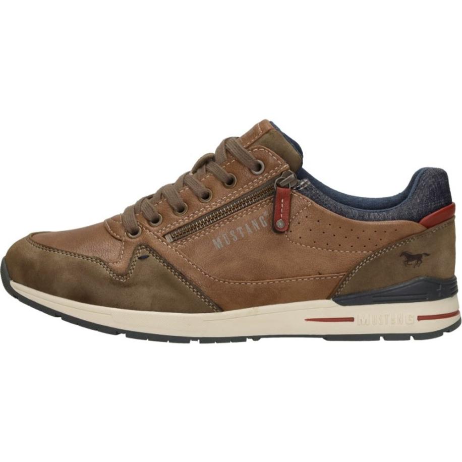 Mustang - Heren Sneakers Bruin