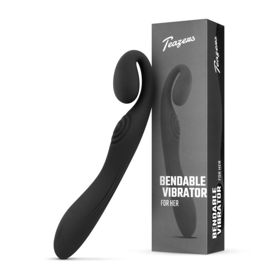 Teazers Flexibele Vibrator Zwart