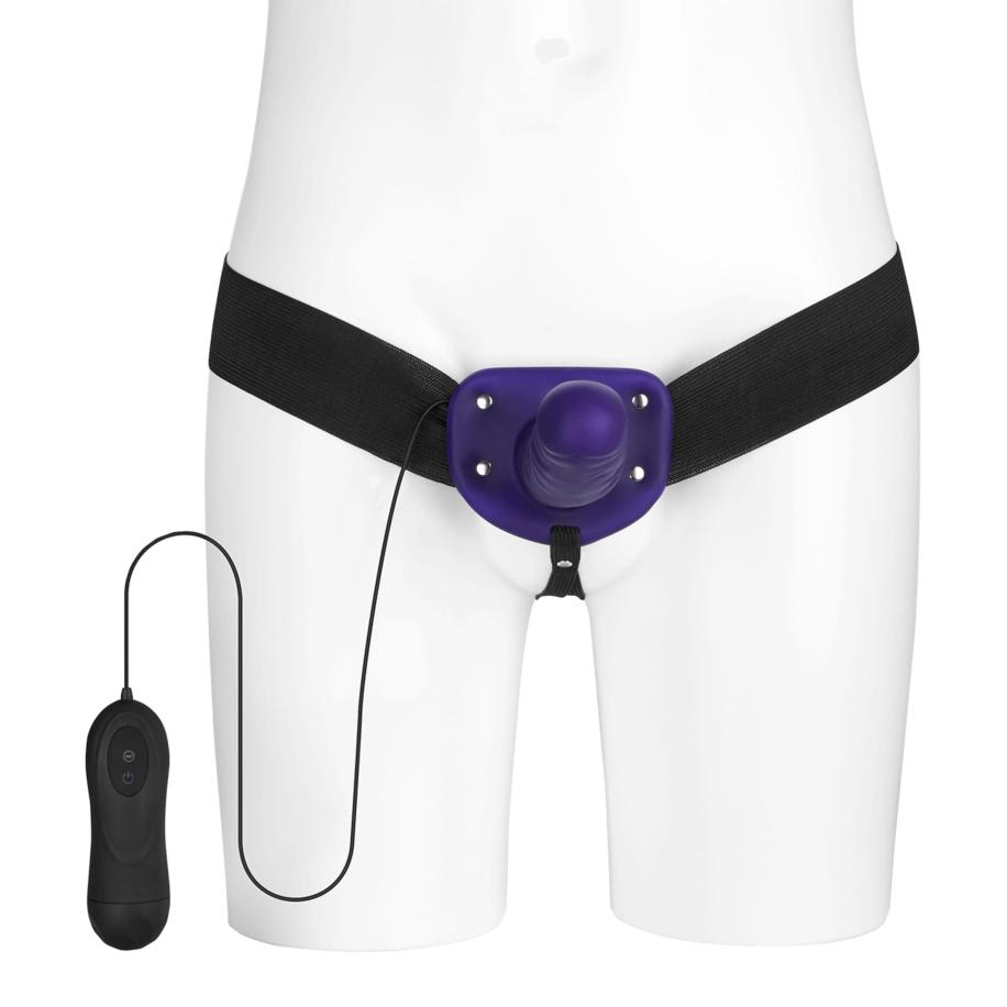 Eve+Adam Vibrating Hollow Strap-On 17 cm -