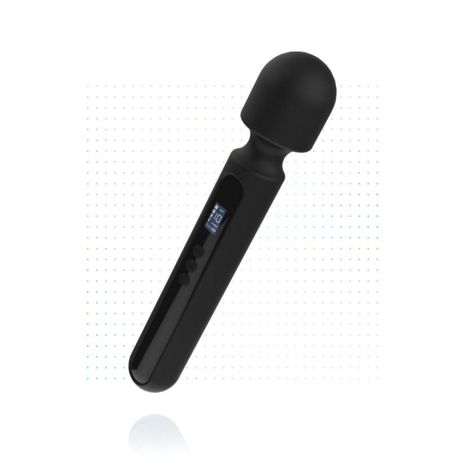 BLACQ - Digitale Super Wand Vibrator - Zwart Zwart