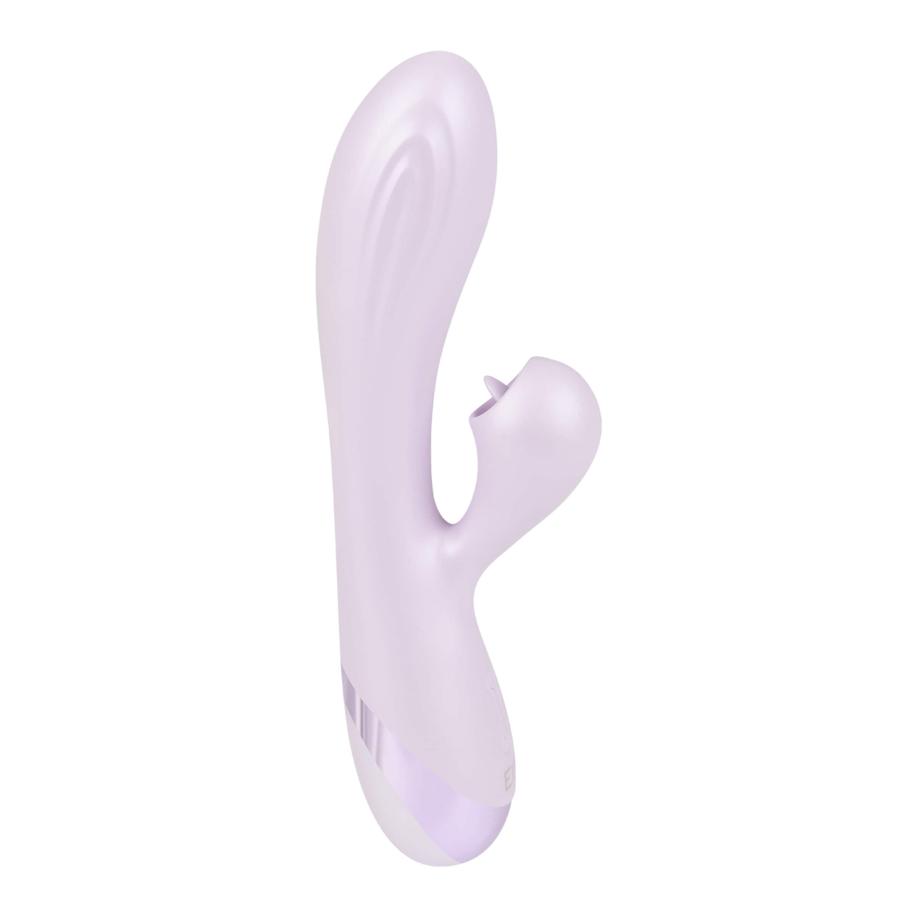 EIS Siliconen rabbitvibrator met tong 19,5 cm -